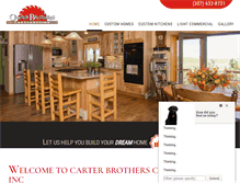 Tablet Screenshot of carterbrosconstruction.com